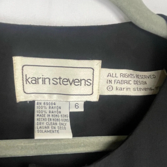 Karin Stevens 60s Vintage Crepe Midi Pleated Dress Size 6 - Picture 3 of 5